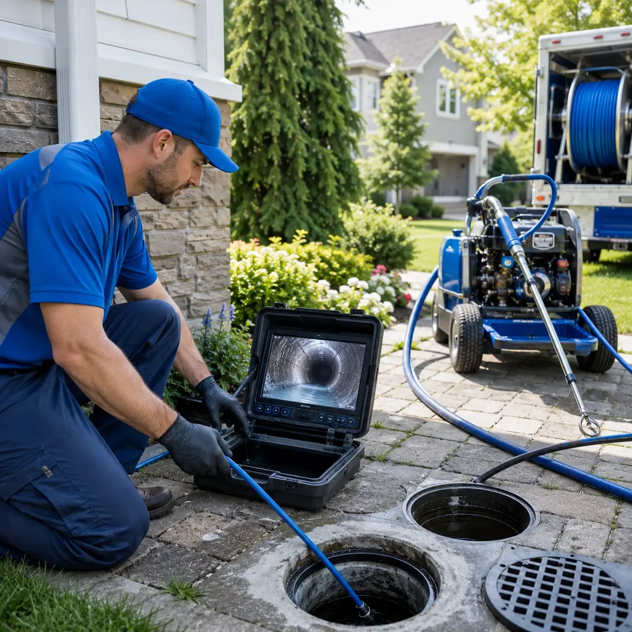 Outdoor drain cleaning professionals serving Maple Park, IL